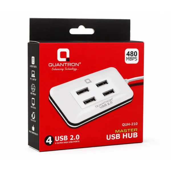 Quantron USB Hub 4 Port 2.0 QUH-220