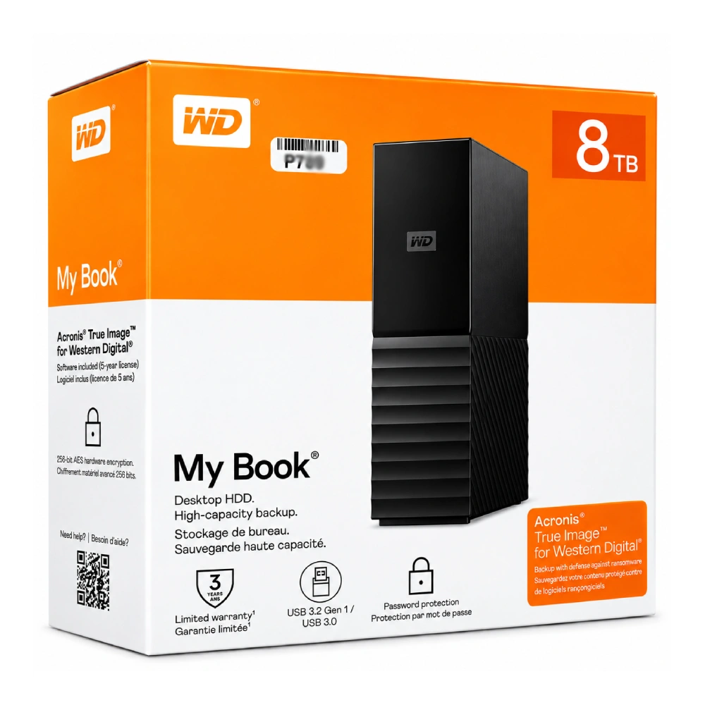 08183c42-9240-41e4-95ee-b82f22adc221.webp WD My Book 8TB 3.5 Inch External Hard Disk - Image 1