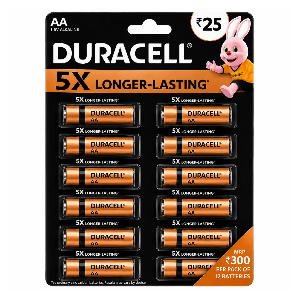 0952b920-e733-4c53-8c78-14006b357bc6.webp Duracell AA Alkaline Battery (Pack of 12) - Image 1