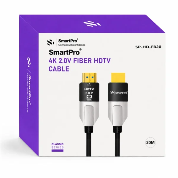 Smart-Pro HDMI Cable 20m Fibre 4K 2.0V (SP-HD-FB20)