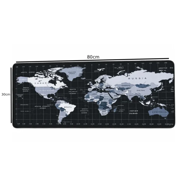 Mouse Pad 31" × 11" World Map | Shortcut