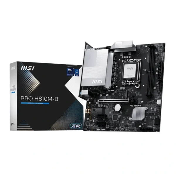 MSI Motherboard PRO H810M-B DDR5 For Intel Ultra Processors