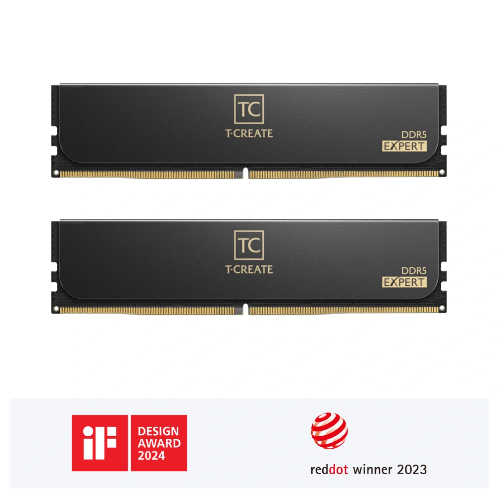 572fe7bc-c011-4e29-8fd9-668fa1a1eeac.webp T-Force Desktop Ram Expert 64GB (2x32GB) DDR5 6400MHz Black - Image 1
