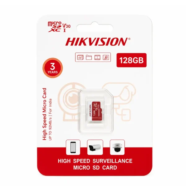 Hikvision Micro SD Card 128GB For CCTV Camera and Smart Phone