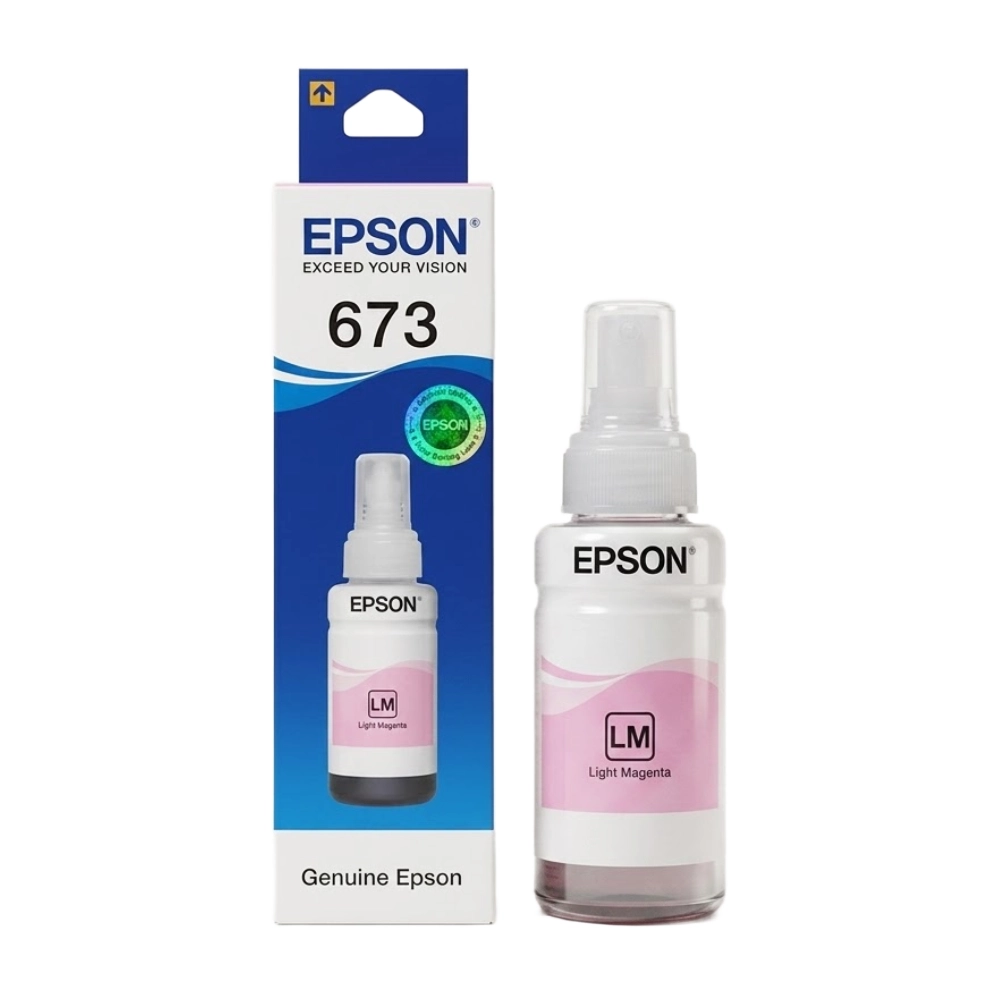 67320Light20Magenta201.webp Epson 673 Light Magenta Genuine Inkjet Ink Bottle 70ml - Image 1