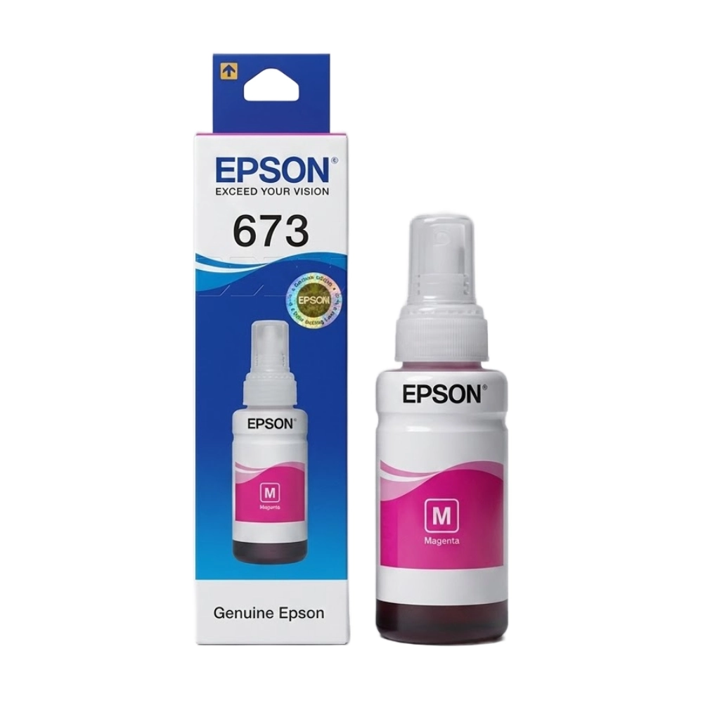 67320Meganta201.webp Epson 673 Meganta Genuine Inkjet Ink Bottle 70ml - Image 1