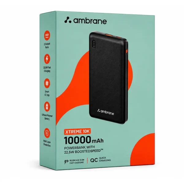 Ambrane Power Bank 10000 mAh (Xtreme 10K)