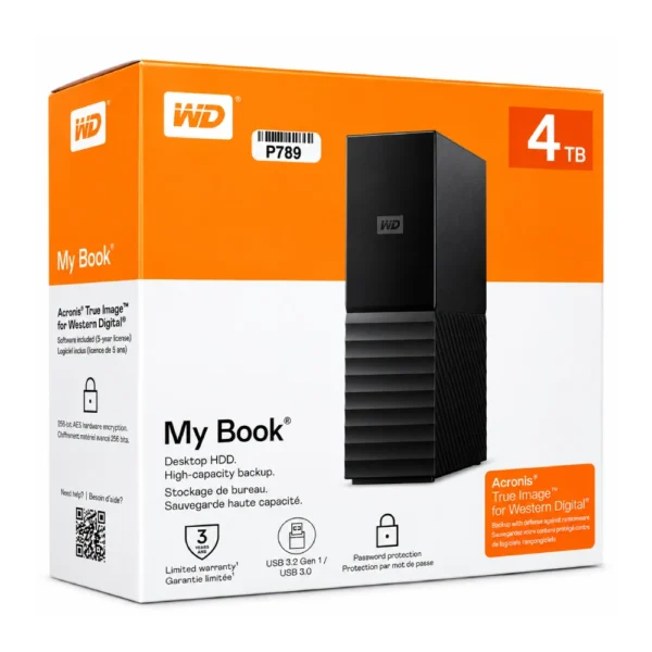 WD My Book 4TB 3.5 Inch Desktop External Hard Disk