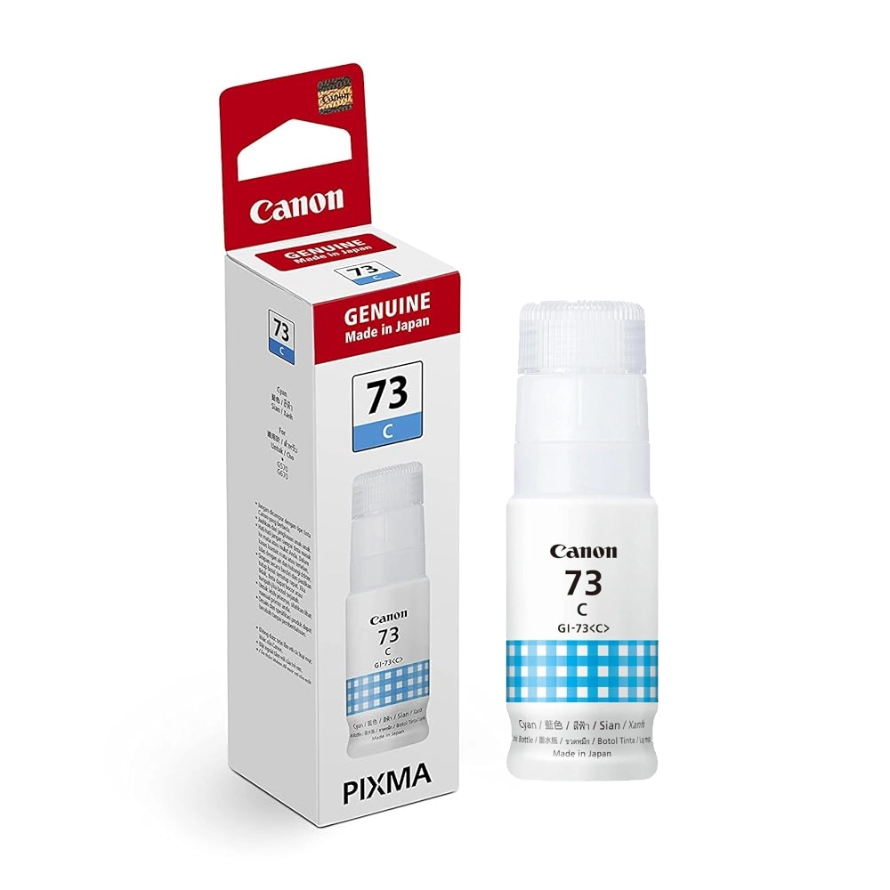 7320CYAN201.webp Canon 73 Cyan Inkjet Ink Bottle - Image 1