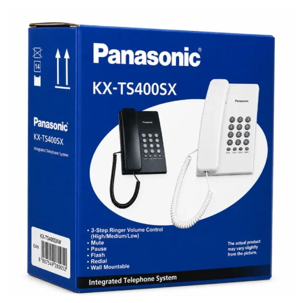 Panasonic Wired Telephone Set without Display White (KX-TS400SX)