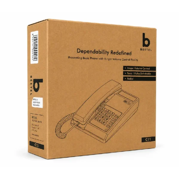 Beetel Wired Telephone Set (Black) C11