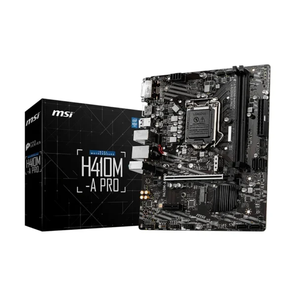 MSI Motherboard H410M-A PRO DDR4 For Intel 10th Gen