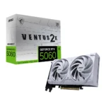 MSI Nvidia Graphic Card RTX 5060 8GB DDR7 Ventus 2X OC White Dual Fan