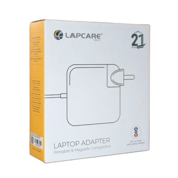 Lapcare Laptop Adapter Compatible For Apple 45w 14.8v | 3.05a | Magsafe 2