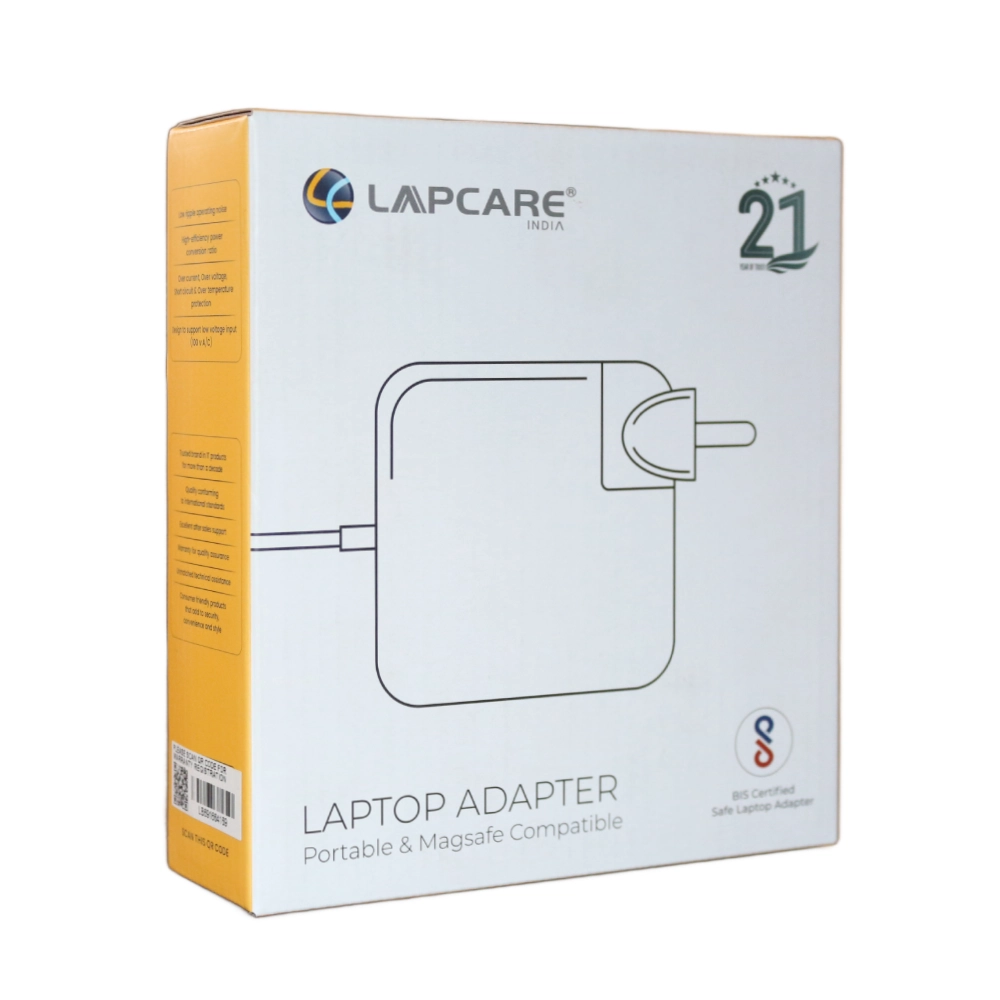 Apple2060w20MS1.webp Lapcare Laptop Adapter Compatible For Apple 45w 14.8v | 3.05a | Magsafe 2 - Image 1
