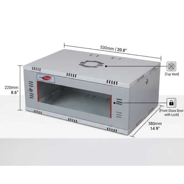 Comrack 4U 400mm 530×380×220mm (L×D×H)