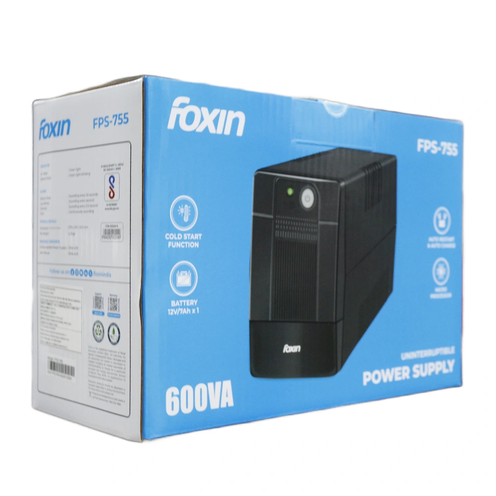 FPS-755.webp Foxin UPS 600VA FPS 755 (2+2 Warranty) - Image 1