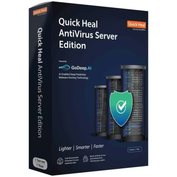 Quick Heal ES1 Server Edition 1 User 3 Year Antivirus (With Activation Scheme)