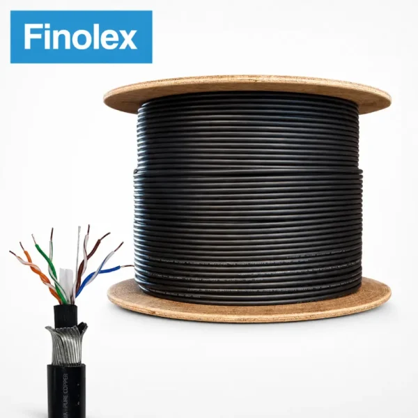 Finolex CAT6 Armored Lan Cable 305m (23 AWG)