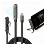 Type-C To Type-C Nylon Charge & Sync Cable with Stand (240W ) 1.5m