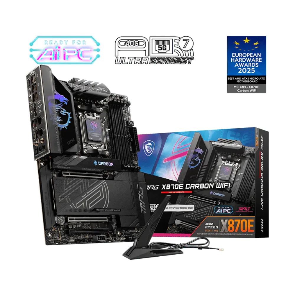 b5898bf0-9405-4478-b63b-2d813f7cb222.webp MSI Motherboard MAG X870E CARBON WIFI For AMD - Image 1