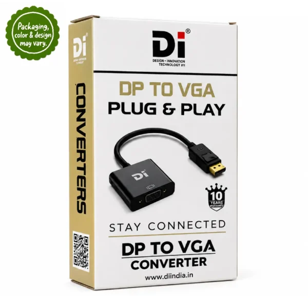 DI Display Port To VGA Converter (Male To Female) (DP to VGA)