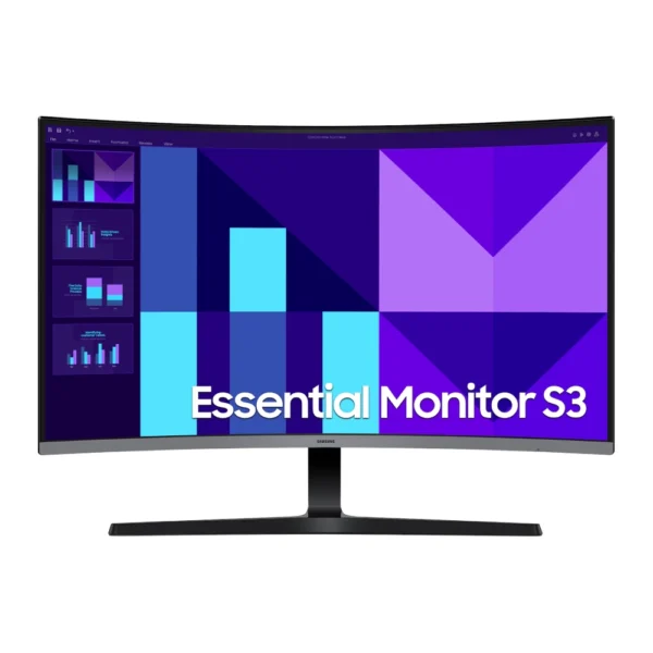 Samsung LED Monitor 32" Curved FHD VA 100Hz With HDMI | VGA (LS32D390GAW)