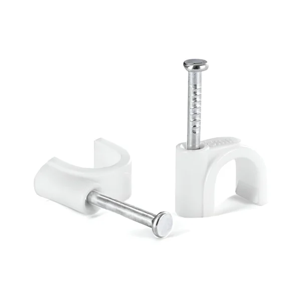 Cable Clips 10mm 100 Pcs With Metal Nails