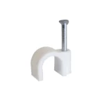Cable Clips 12mm 100 Pcs With Metal Nails