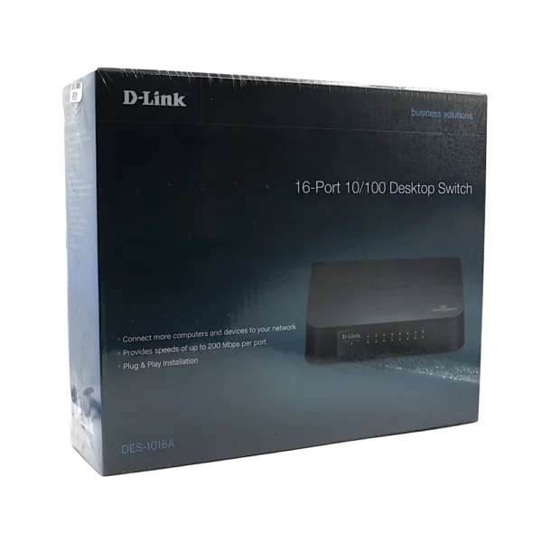 D-Link Desktop LAN Switch 16 Port Normal DES-1016