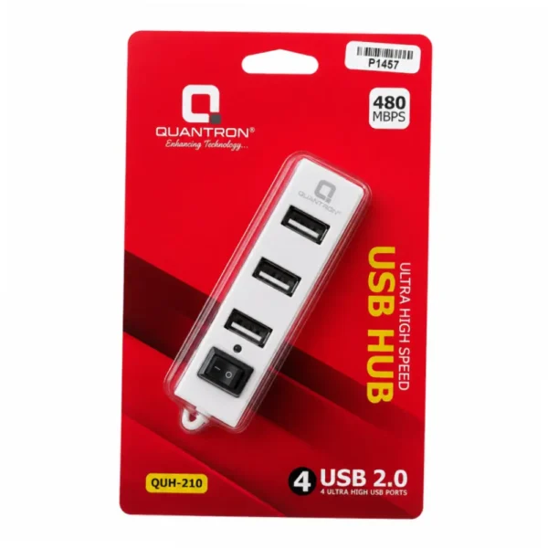 Quantron USB Hub 4 Port 2.0 (QUH-210)