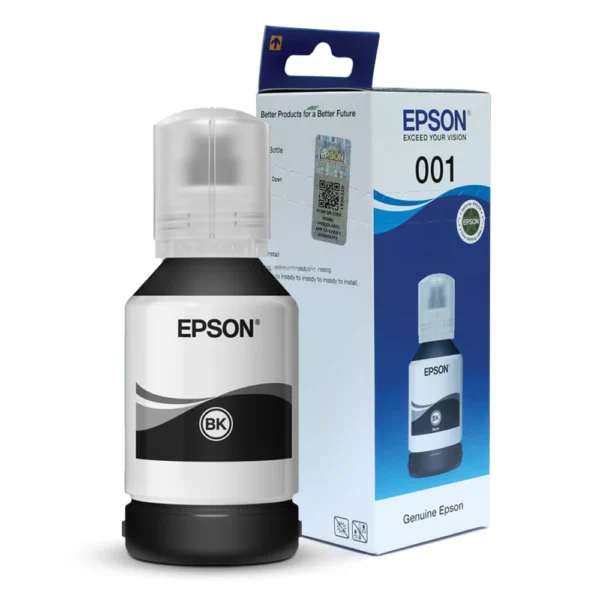 Epson 001 Black Genuine Inkjet Ink Bottle 127ml