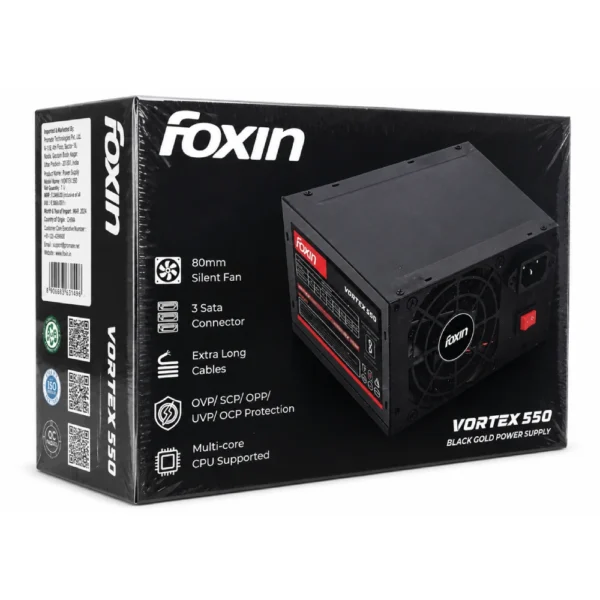 Foxin Desktop Power Supply Vortex 550