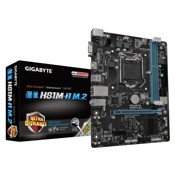 Gigabyte H81M H M.2 DDR3 Motherboard For Intel 4th Gen