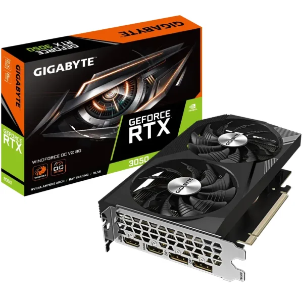 Gigabyte Nvidia Graphic Card RTX 3050 8GB DDR6 WINDFORCE OC V2
