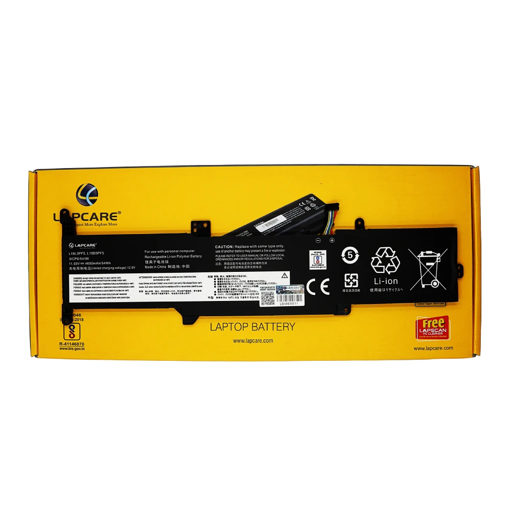 lapcare-battery-for-lenovo-ideapad-3-14-3-15-l19l3pf5204.webp Lapcare Laptop Battery Compatible For Lenovo Ideapad 3-14 | 3-15 | L19L3PF5 - Image 1