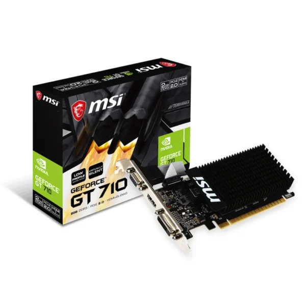 MSI Nvidia Graphic Card GT710 2GB DDR3 2GD3H LP
